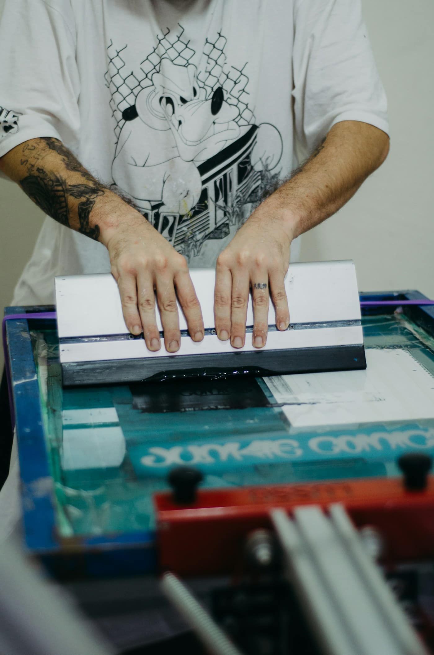 Example work in the card block: Work